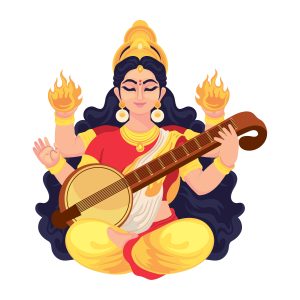 image representant la deesse sarasvati
